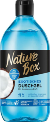Nature Box hydratační sprchový gel s exotickou vůní kokosu 385 ml