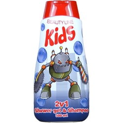 Beauty Line Kids 2v1 sprchový gel a šampon Robotix 500 ml