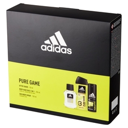 Adidas Pure Game voda po holení 100 ml + deospray 150 ml + sprchový gel 250 ml dárková sada