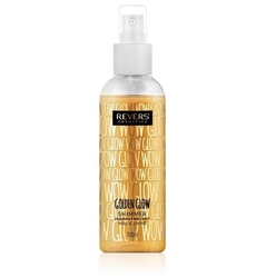 REVERS Golden Glow Rozjasňující tělový sprej s třpytivými částicemi 100 ml