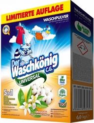 WaschKönig prací prášek Orangen Und Baumwollextrakt 6 kg Universal 100 Praní