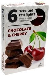 Admit čajová svíčka Chocolate & Cherry 6 ks