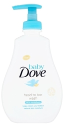 Dove Baby Rich Moisture mycí gel na celé tělo i vlásky 400 ml pumpička
