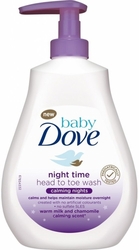Dove Mycí gel na tělo a vlásky s vůní heřmánku Calming Nights Baby (Night Time Head To Toe Wash) 400 ml