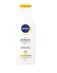 Nivea Sun Protect & Sensitive hydratační mléko na opalování SPF30 200 ml
