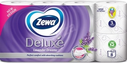 Zewa Deluxe Lavender Dreams parfémovaný toaletní papír 3 vrstvý s vůní Levandule 8 ks