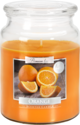 Bispol Orange svíčka ve skleněné dóze 500g