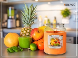 Bispol Tropical Fruits svíčka ve skleněné dóze 500g