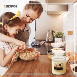 Bispol Vanilla svíčka ve skleněné dóze 500g