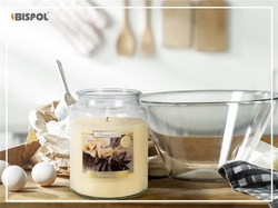 Bispol Vanilla svíčka ve skleněné dóze 500g