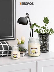 Bispol Vanilla svíčka ve skleněné dóze 500g