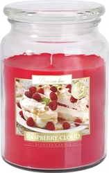 Bispol Raspberry Cloud svíčka ve skleněné dóze 500g