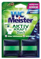WC Meister 2v1 speciální kostky do WC nádržky s vůní lesa 2 ks