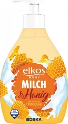 Elkos Mléko & Med tekuté mýdlo s dávkovačem 500 ml