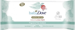 Baby Dove Sensitive Moisture vlhčené ubrousky pro děti 50 ks