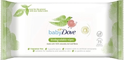 Dove Rozložitelné vlhčené ubrousky pro děti Baby (Biodegradableipes) 75 ks