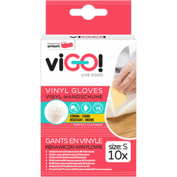 viGO vinylové rukavice velikosti S, 10 ks