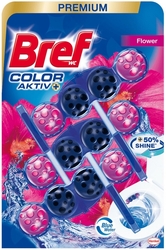 Bref Color Blue Aktiv WC blok Fresh Flower 3 x 50 g