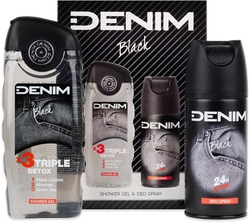 Denim Black deospray 150 ml + sprchový gel 250 ml dárková sada