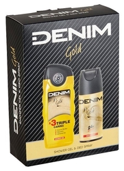 Denim Gold deospray 150 ml + sprchový gel 250 ml dárková sada