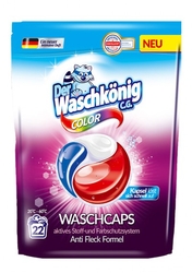 Der WaschKönig TRIOCAPS Color kapsle na praní 22 ks