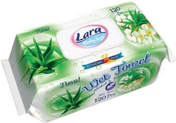 Lara vlhčené ubrousky s Aloe Vera 120 ks