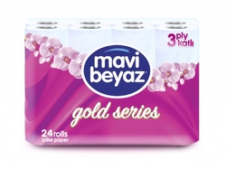 Mavi Beyaz Toaletní papír Gold Series 3 vrstvý 24rolí