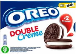 Oreo Double Creme sušenky s dvojitou vanilkovou náplní 170 g