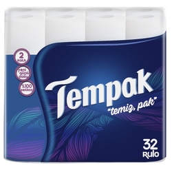 Tempak Pure Clean Toaletní papír 2 vrstvý 32rolí