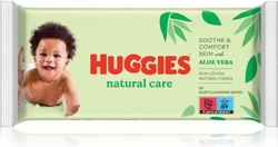 Huggies Natural Care vlhčené ubrousky s Aloe Vera 56 ks