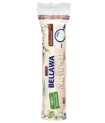 Bellawa Pads natural kosmetické bavlněné polštářky 80 ks