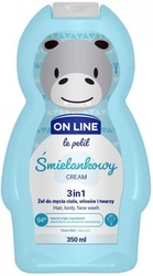 On line le petit 3v1 šampon mycí a sprchový gel Smetanová zmrzlina 350 ml