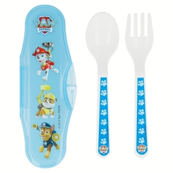 Cestovní set PAW PATROL příbor s pouzdrem plast