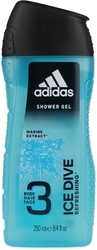 Adidas Men Ice Dive 3v1 sprchový gel 250 ml