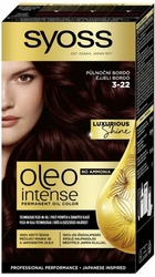 Syoss Oleo Intense Color 3-22 Půlnoční bordó