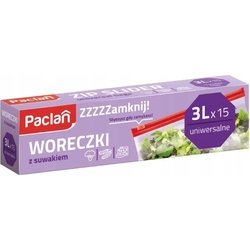 Paclan zip sáčky s posuvným jezdcem na potraviny 3L 15ks - kopie