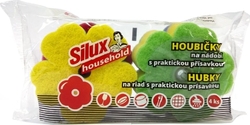 SILUX HOUSEHOLD houbičky na nádobí ve tvaru kytičky 4 ks + přísavka zdarma