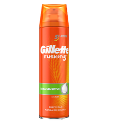 Gillette Fusion 5 Ultra Sensitive Pěna na holení 250 ml