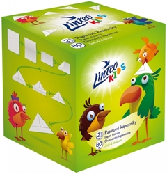 Linteo Kids papírové kapesníčky v krabičce 2-vrstvé 80 ks