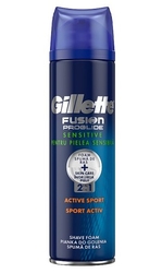 Gillette Fusion Proglide Sensitive Active Sport Pěna na holení 250 ml