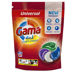 Gama (Vizir) 4in1 kapsle na praní 60ks Universal