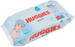 Huggies Pure vlhčené ubrousky 56 ks