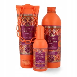 Tesori d'Oriente Dárková sada Karma (toaletní voda 100 ml, sprchový gel 250 ml, pěna do koupele 500 ml)