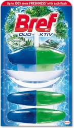 Bref Duo-Aktiv tekutý WC blok Pine náhradní náplň 3 x 50 ml