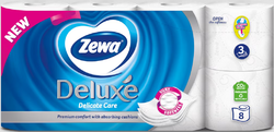Zewa Deluxe Delicate Care toaletní papír 3 vrstvý bez parfemace 8 ks