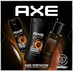 Axe Dark Temptation sprchový gel 250 ml + deospray 150 ml + voda po holení 100 ml dárková sada
