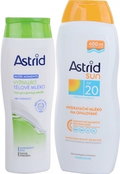 Astrid Sun hydratační mléko na opalování SPF20 400 ml + Vyživující tělové mléko 250 ml