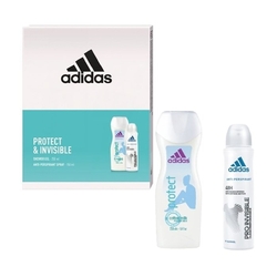Adidas Pro Invisible Woman antiperspirant deodorant sprej 150 ml + Protect sprchový gel 250 ml dárková sada