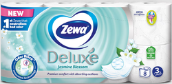 Zewa Deluxe Jasmin Blossom parfémovaný toaletní papír 3 vrstvý s vůní Jasmínu 8 ks