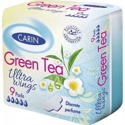 Carin vložky Ultra Wings Green Tea 9 ks